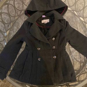 Girls Peacoat w/ Hood